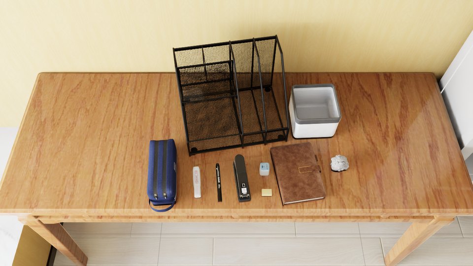 Wall 000 and desk 001 material variant