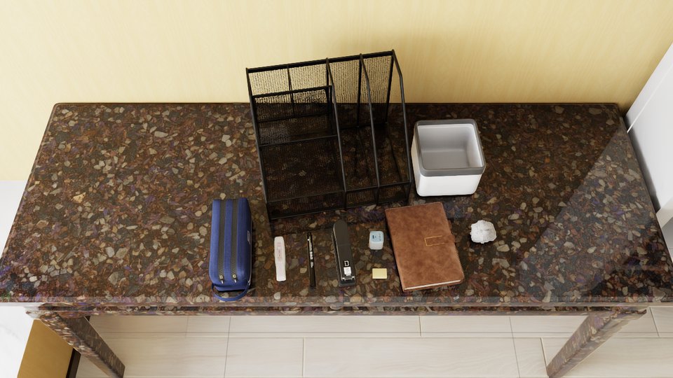 Wall 000 and desk 015 material variant