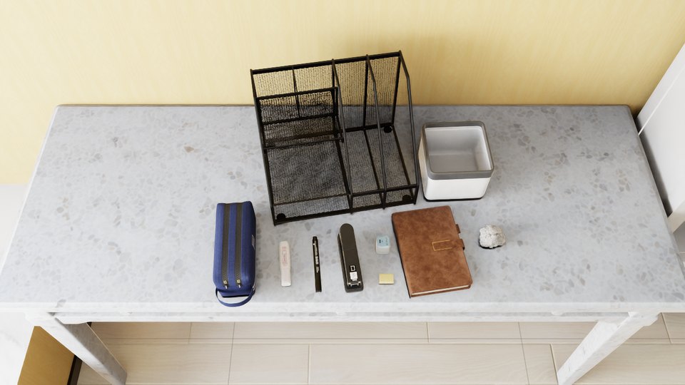 Wall 000 and desk 016 material variant