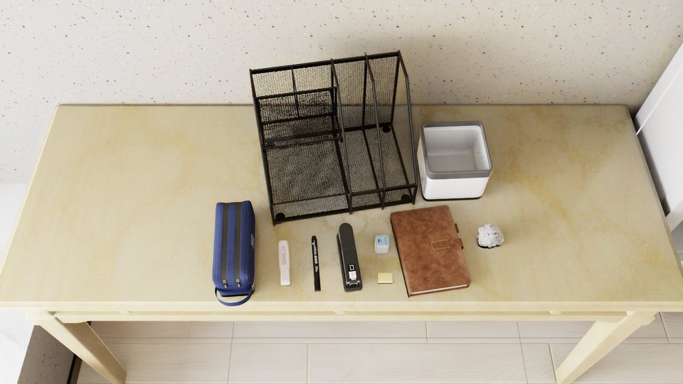 Wall 008 and desk 000 material variant